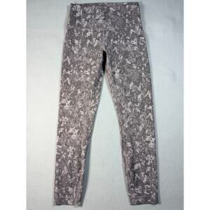 Lululemon Wunder Under High Rise Tight 25" Size 8 Gray Snakeskin Print Luxtreme